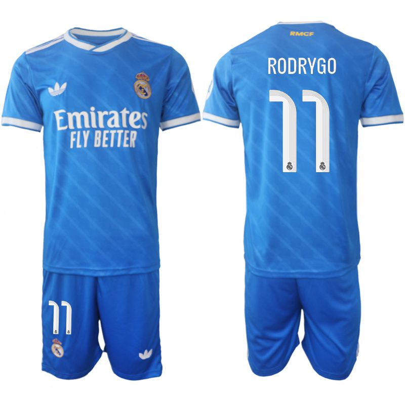 Men 2025-2026 Club Real Madrid away blue #11 Soccer Jersey